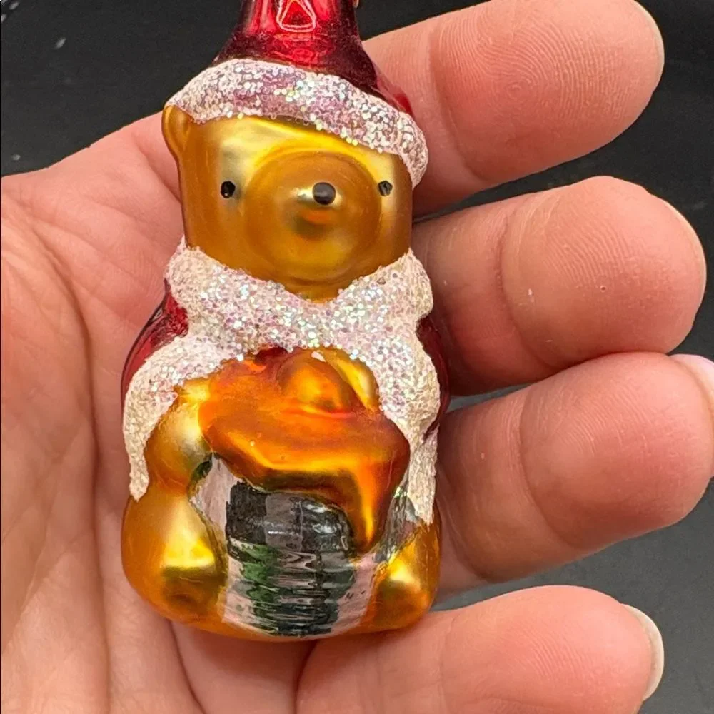 Festive Disney Winnie the Pooh Bear Christmas Ornament